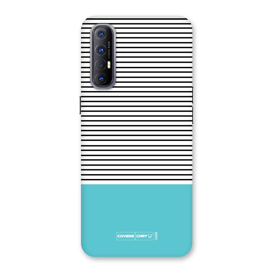 Deep Sky Blue Stripes Back Case for Reno3 Pro