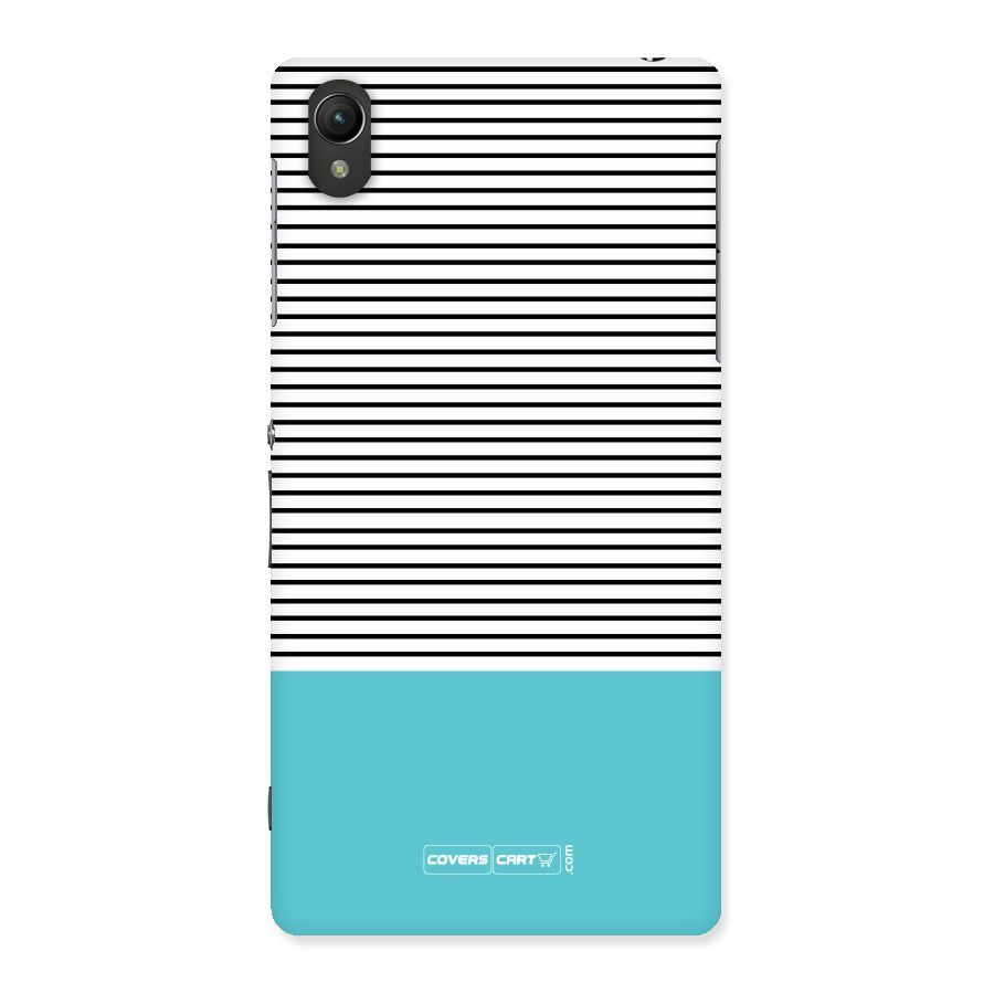 Deep Sky Blue Stripes Back Case for Sony Xperia Z2