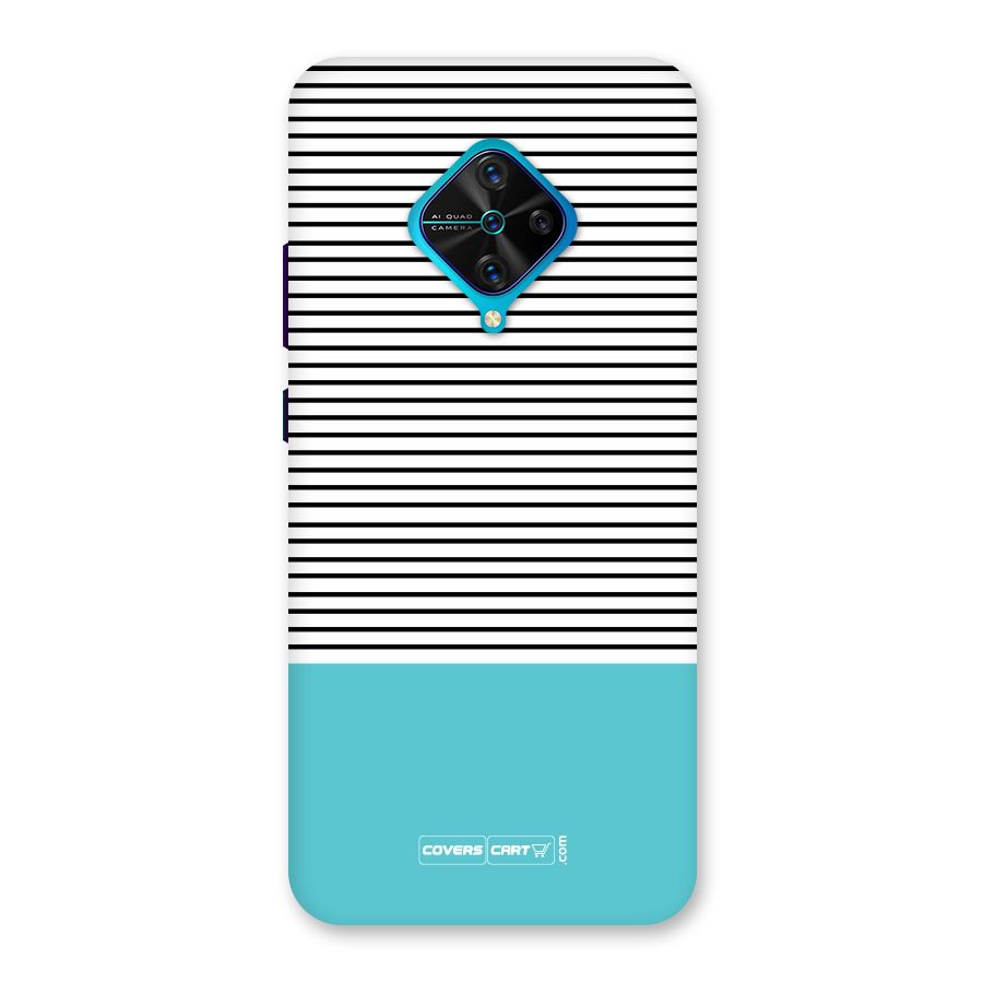 Deep Sky Blue Stripes Back Case for Vivo S1 Pro