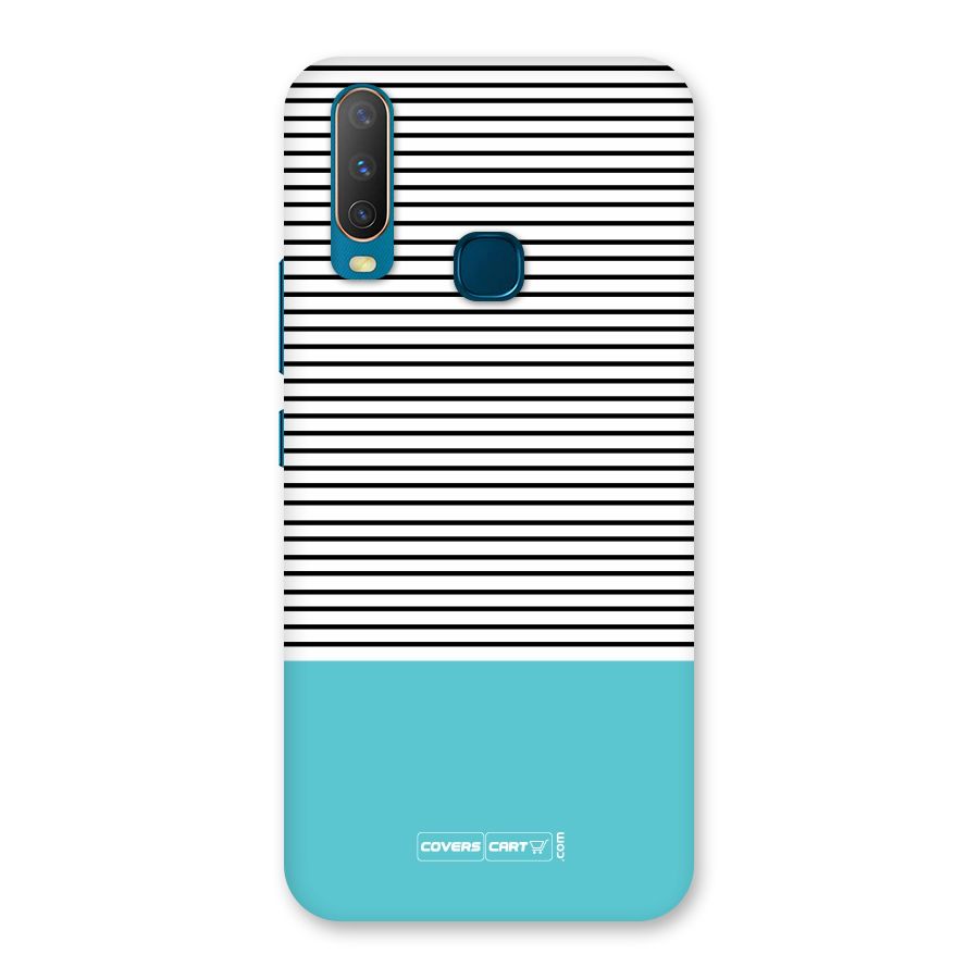 Deep Sky Blue Stripes Back Case for Vivo U10