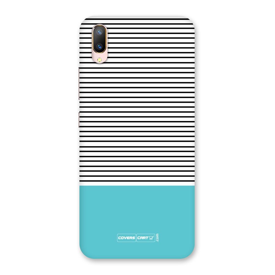 Deep Sky Blue Stripes Back Case for Vivo V11 Pro