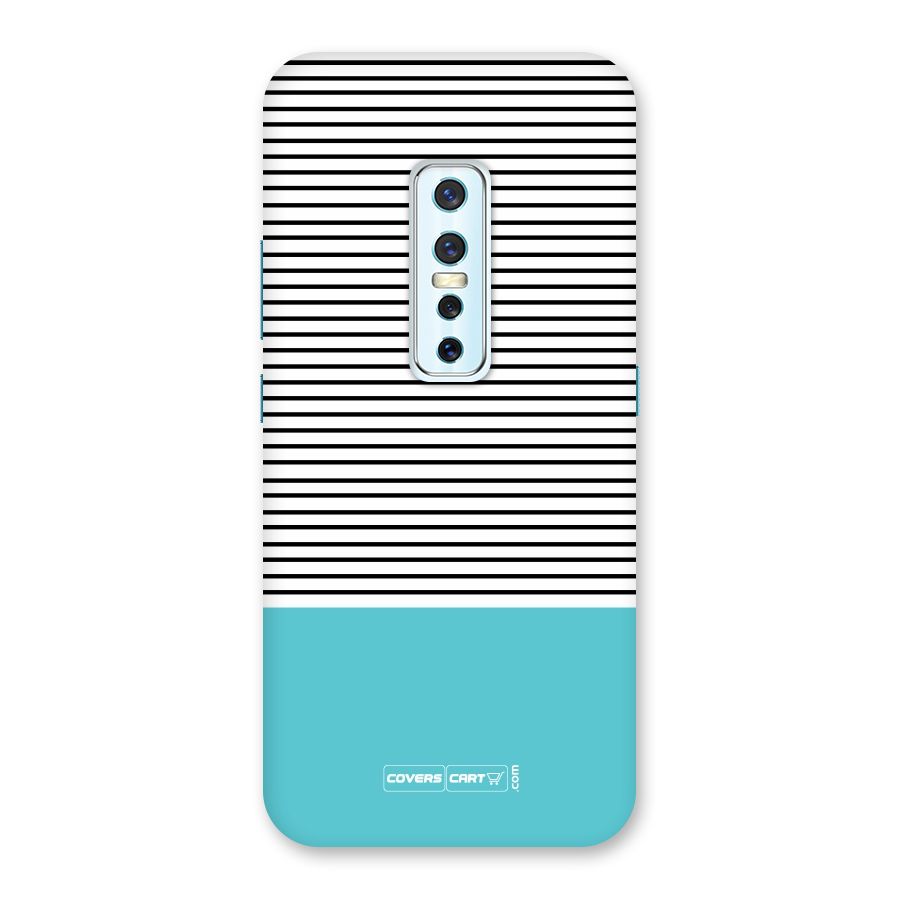 Deep Sky Blue Stripes Back Case for Vivo V17 Pro