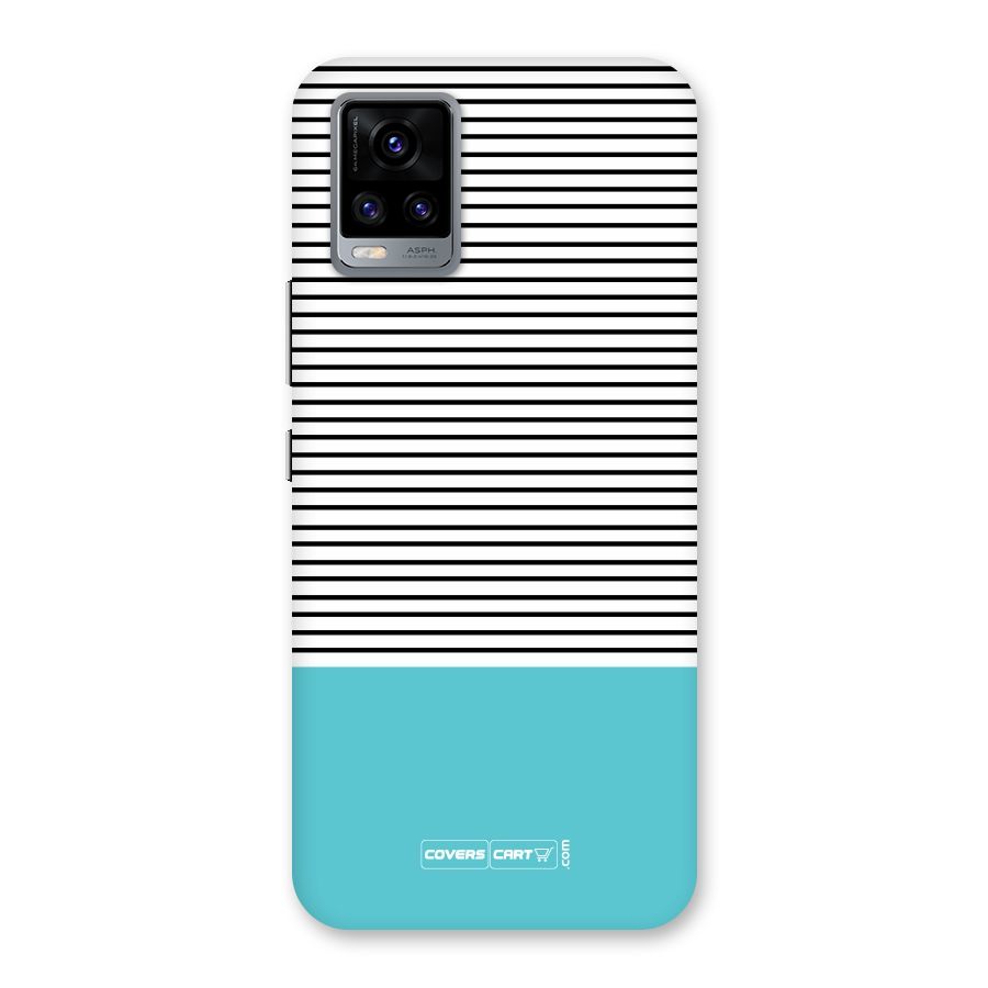 Deep Sky Blue Stripes Back Case for Vivo V20