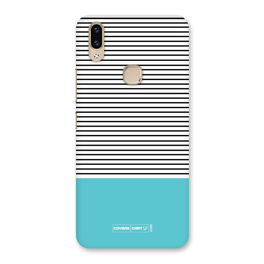 Deep Sky Blue Stripes Back Case for Vivo V9 Youth