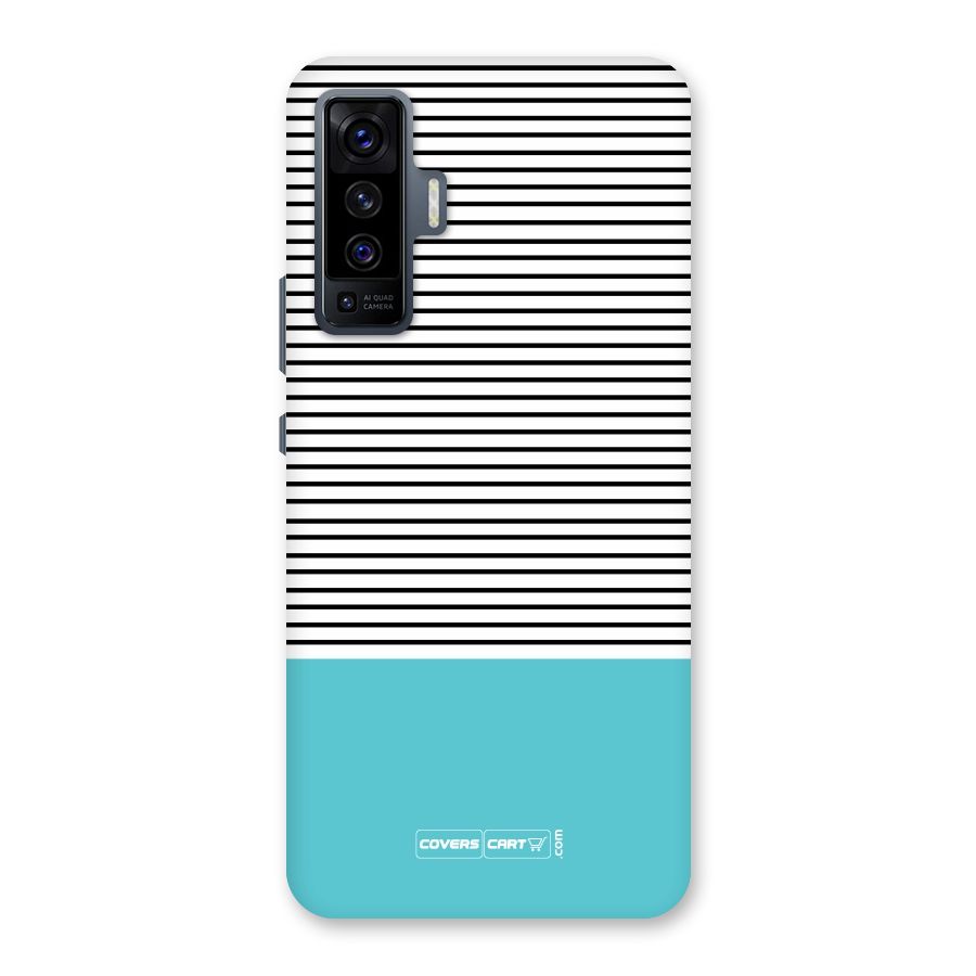 Deep Sky Blue Stripes Back Case for Vivo X50