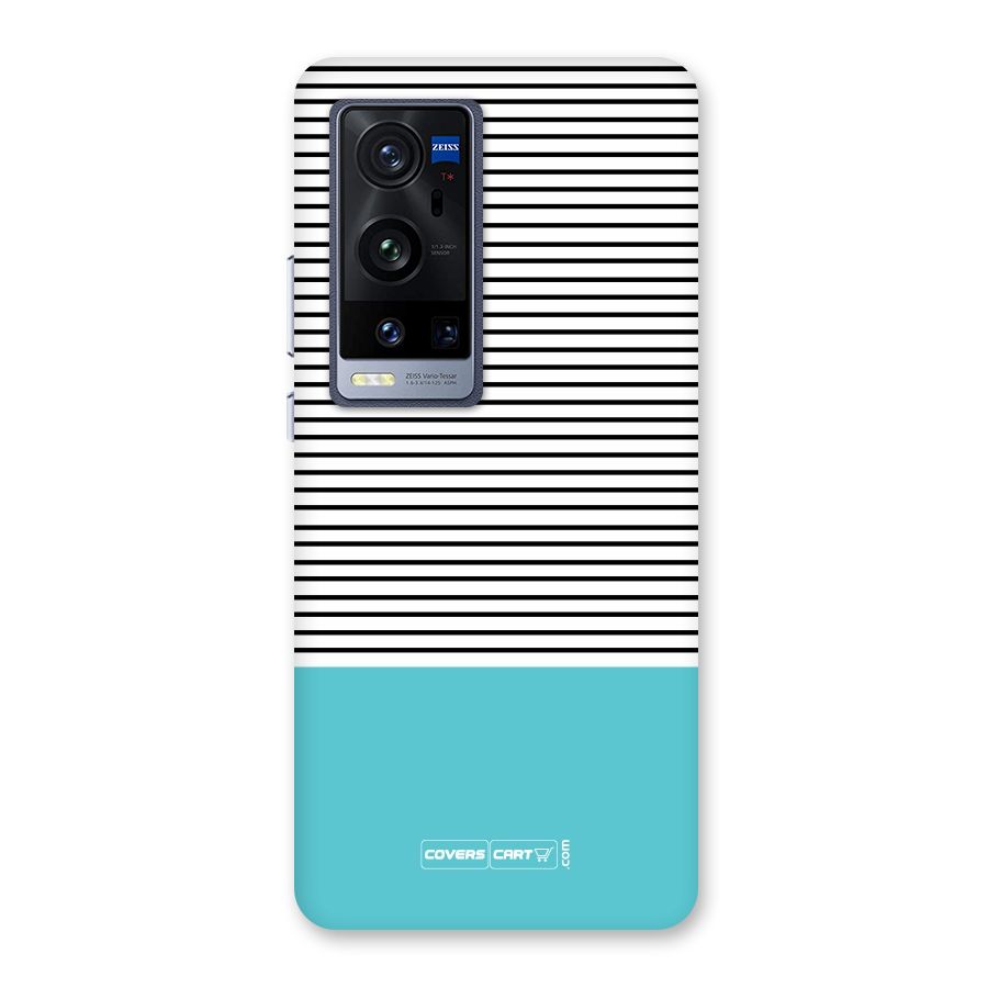Deep Sky Blue Stripes Back Case for Vivo X60 Pro Plus