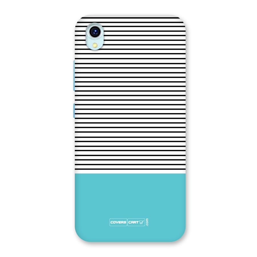Deep Sky Blue Stripes Back Case for Vivo Y1s