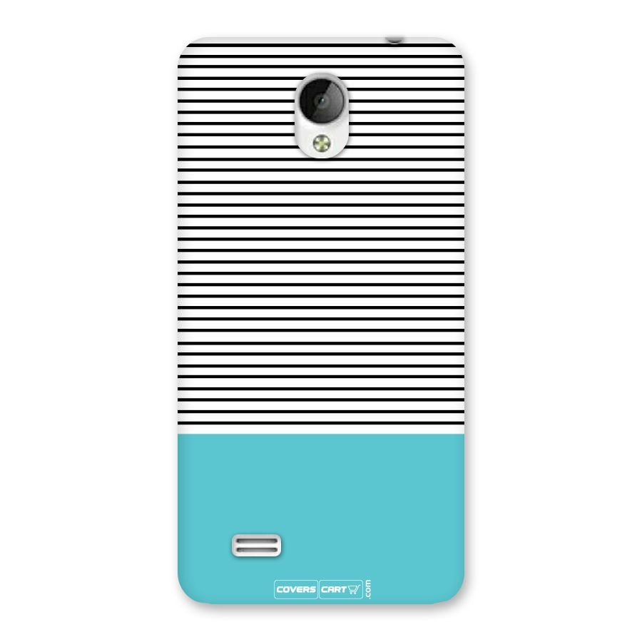 Deep Sky Blue Stripes Back Case for Vivo Y21