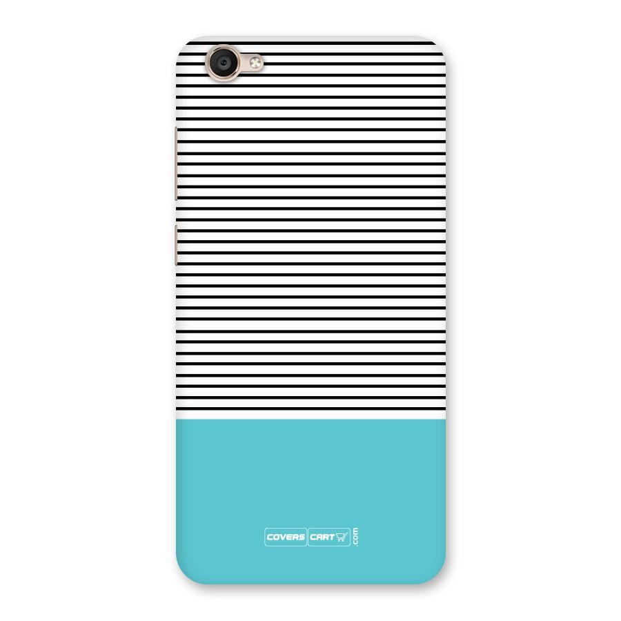 Deep Sky Blue Stripes Back Case for Vivo Y55s
