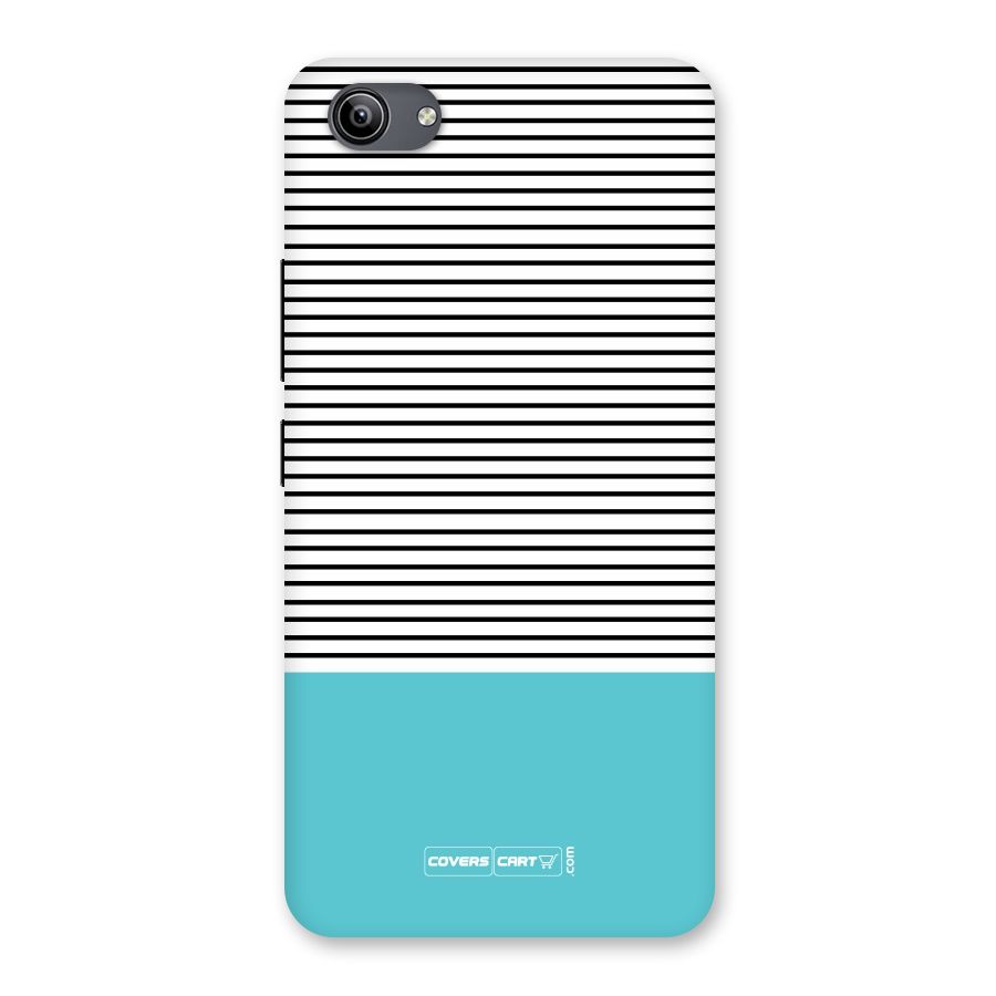 Deep Sky Blue Stripes Back Case for Vivo Y81i