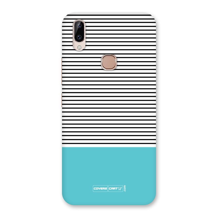 Deep Sky Blue Stripes Back Case for Vivo Y83 Pro