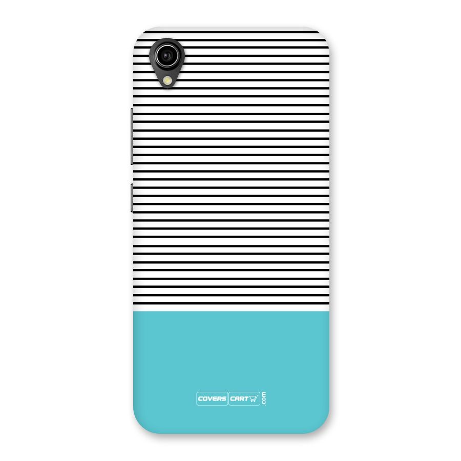 Deep Sky Blue Stripes Back Case for Vivo Y90