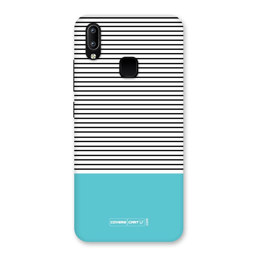 Deep Sky Blue Stripes Back Case for Vivo Y93