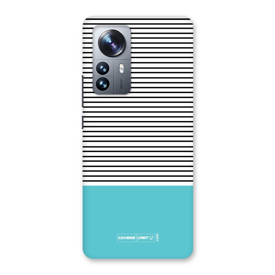 Deep Sky Blue Stripes Back Case for Xiaomi 12 Pro