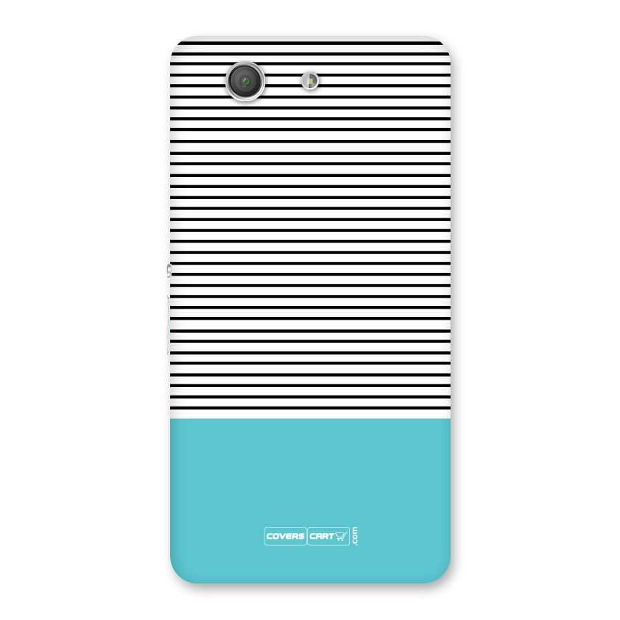 Deep Sky Blue Stripes Back Case for Xperia Z3 Compact