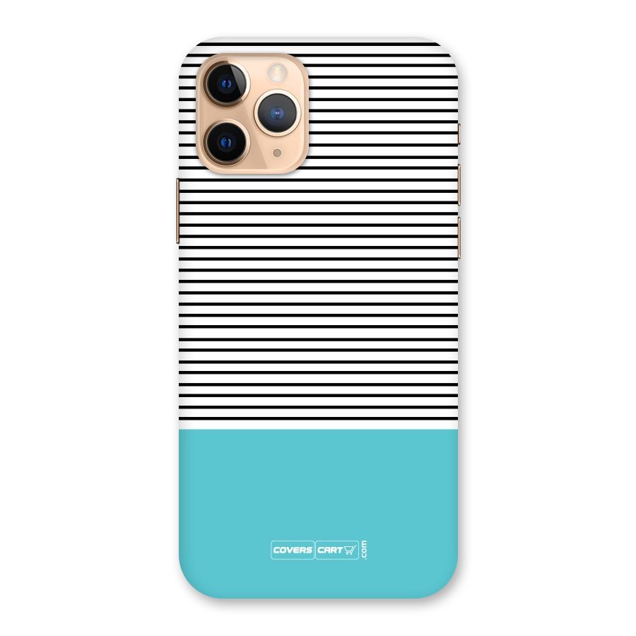 Deep Sky Blue Stripes Back Case for iPhone 11 Pro