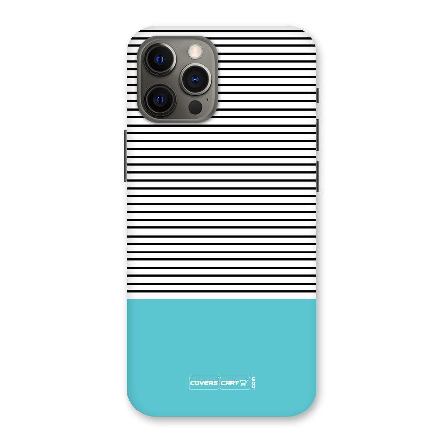 Deep Sky Blue Stripes Back Case for iPhone 12 Pro Max