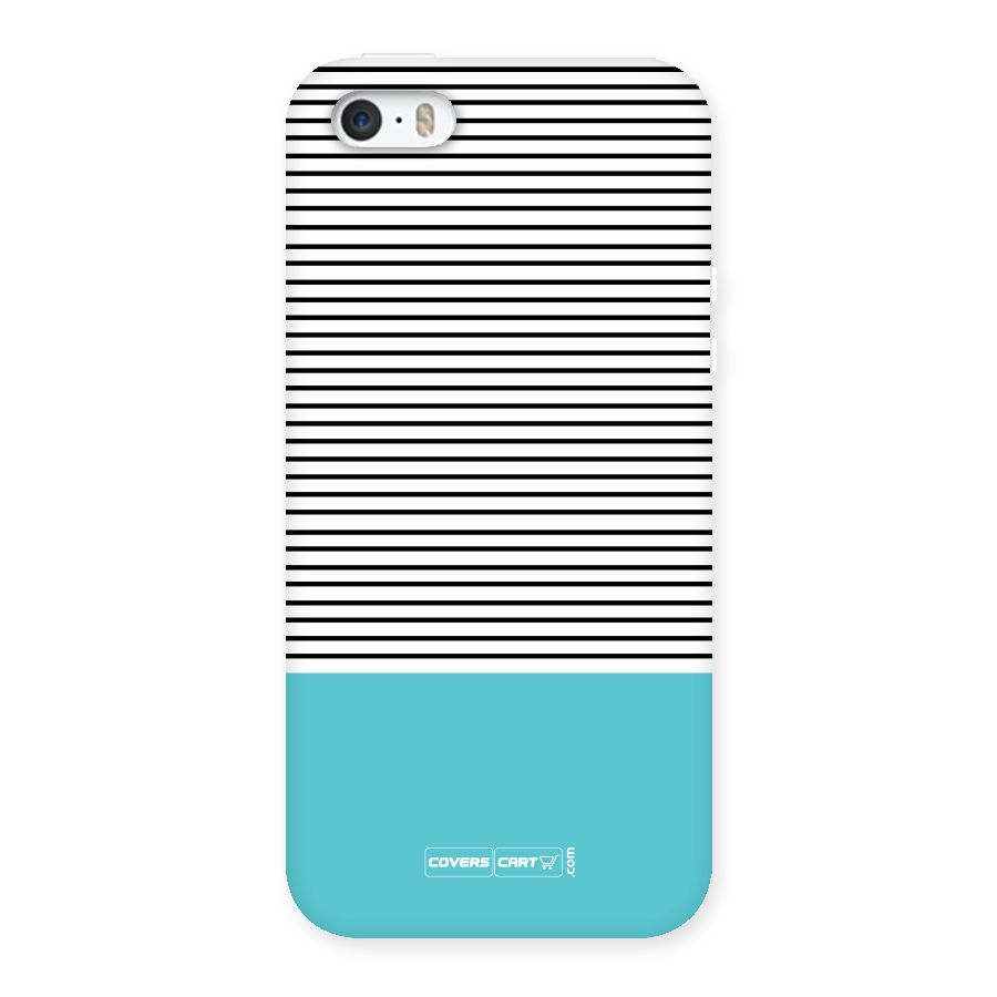 Deep Sky Blue Stripes Back Case for iPhone 5 5S