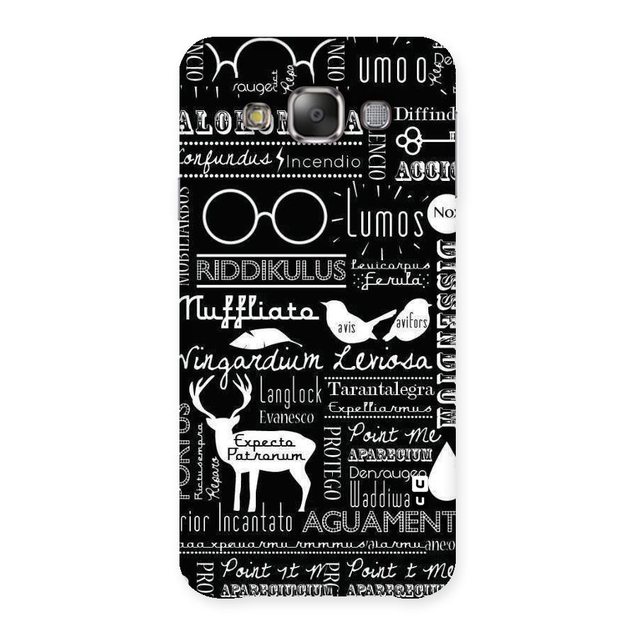 Deer Key Spell Back Case for Galaxy E7