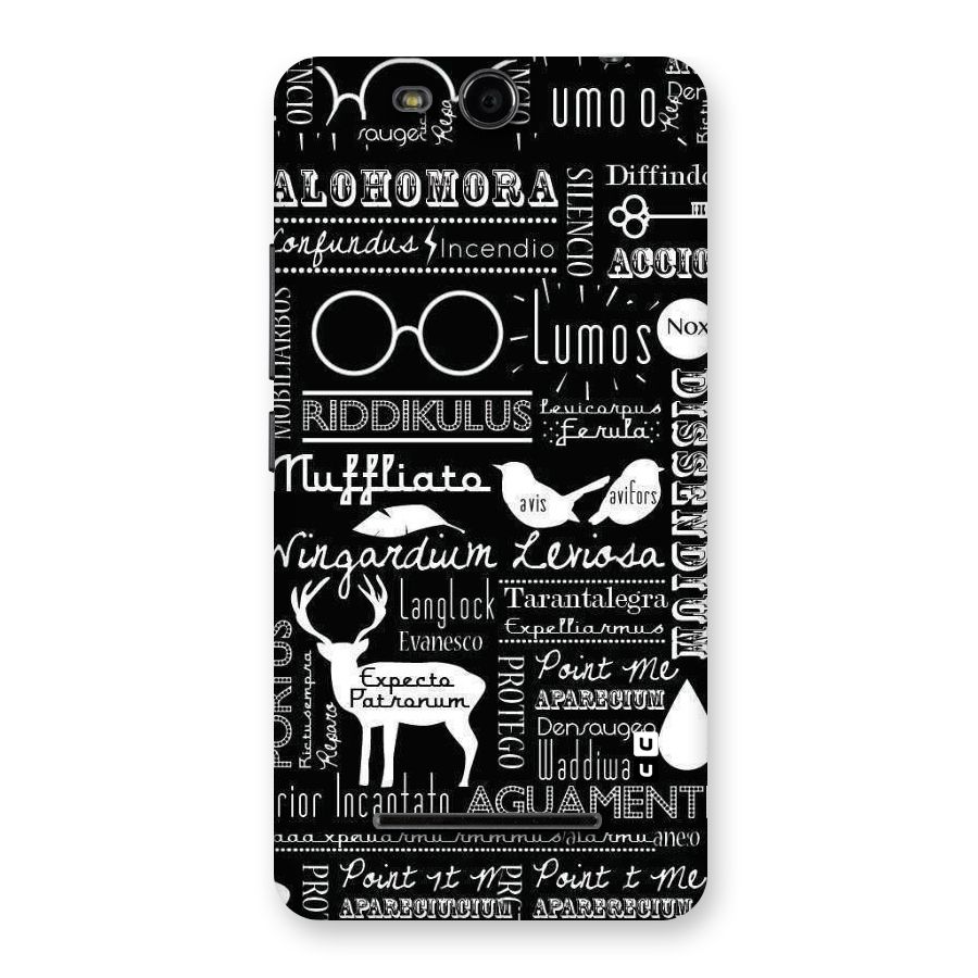 Deer Key Spell Back Case for Micromax Canvas Juice 3 Q392