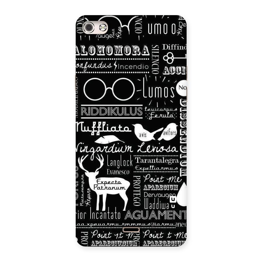 Deer Key Spell Back Case for Micromax Canvas Silver 5