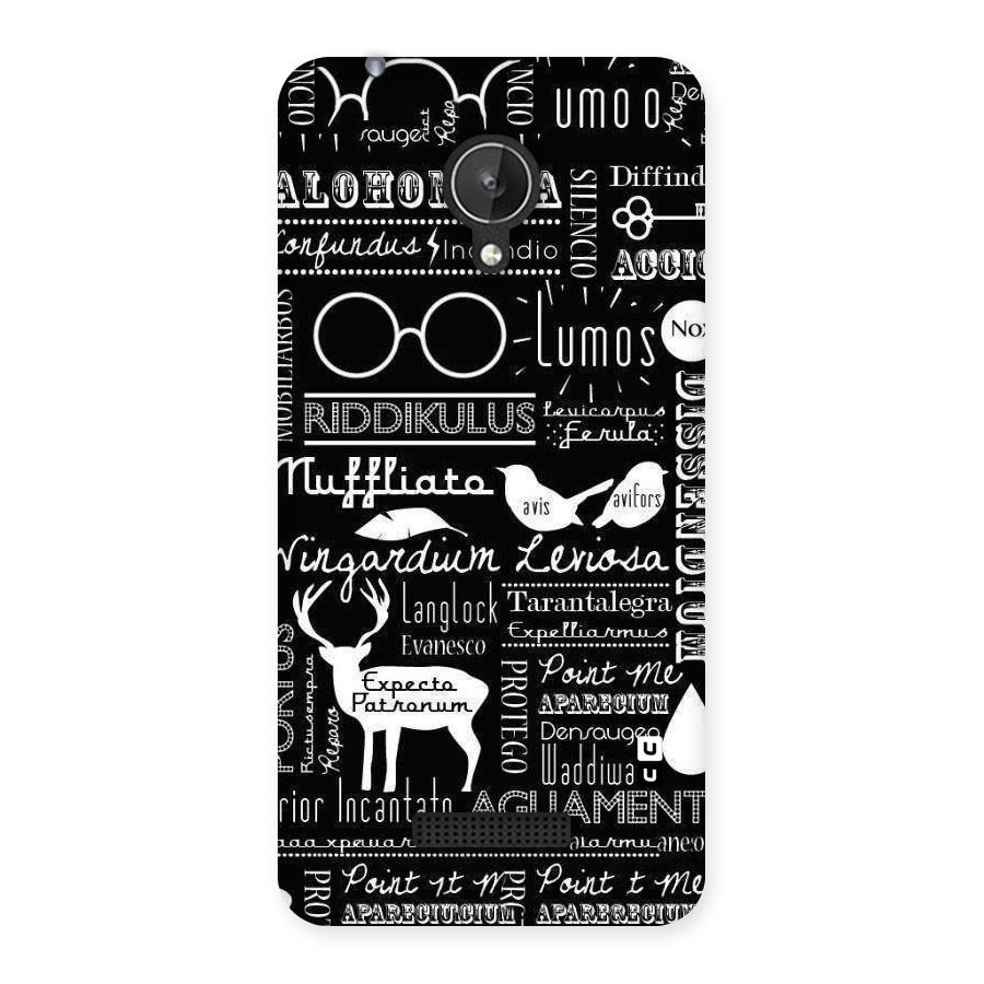 Deer Key Spell Back Case for Micromax Canvas Spark Q380