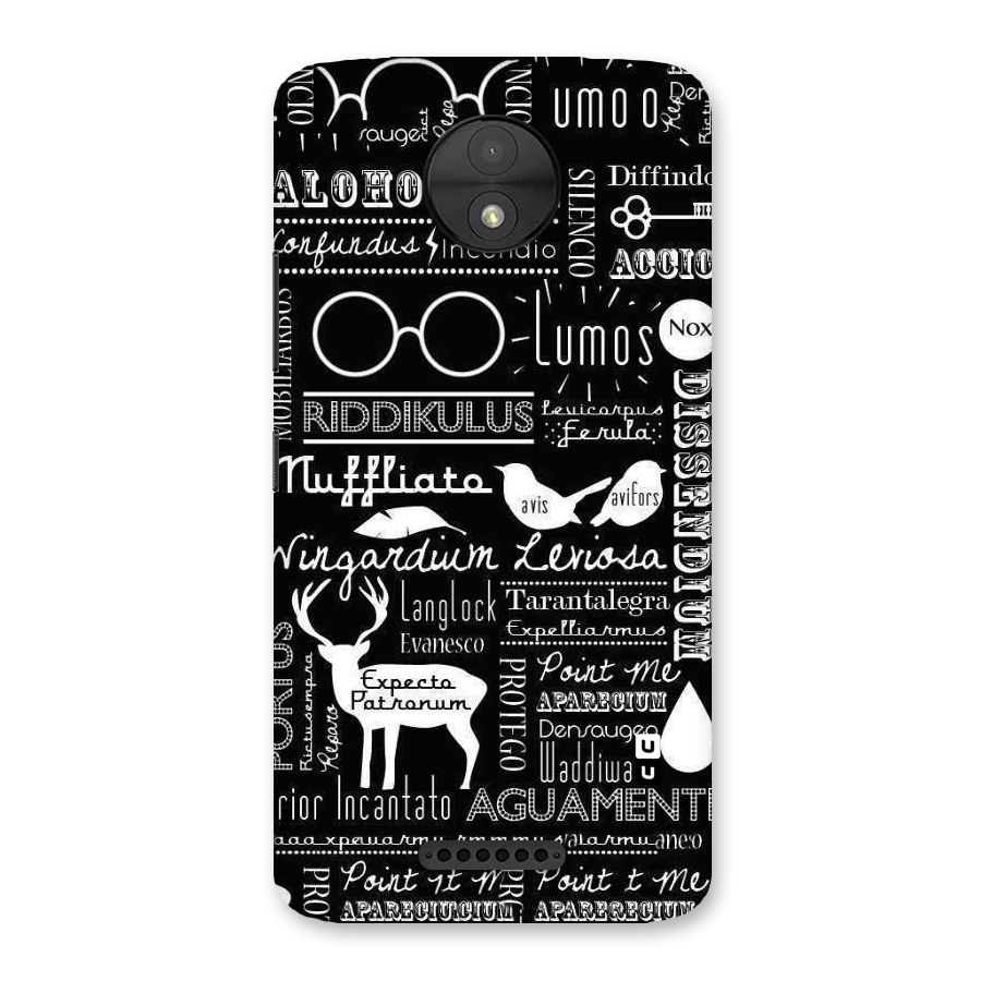 Deer Key Spell Back Case for Moto C