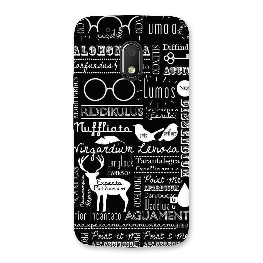 Deer Key Spell Back Case for Moto G4 Play
