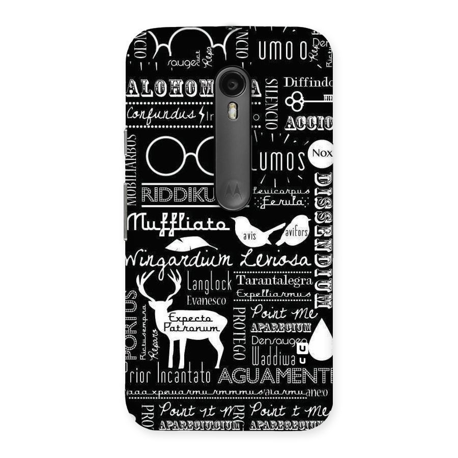 Deer Key Spell Back Case for Moto G Turbo
