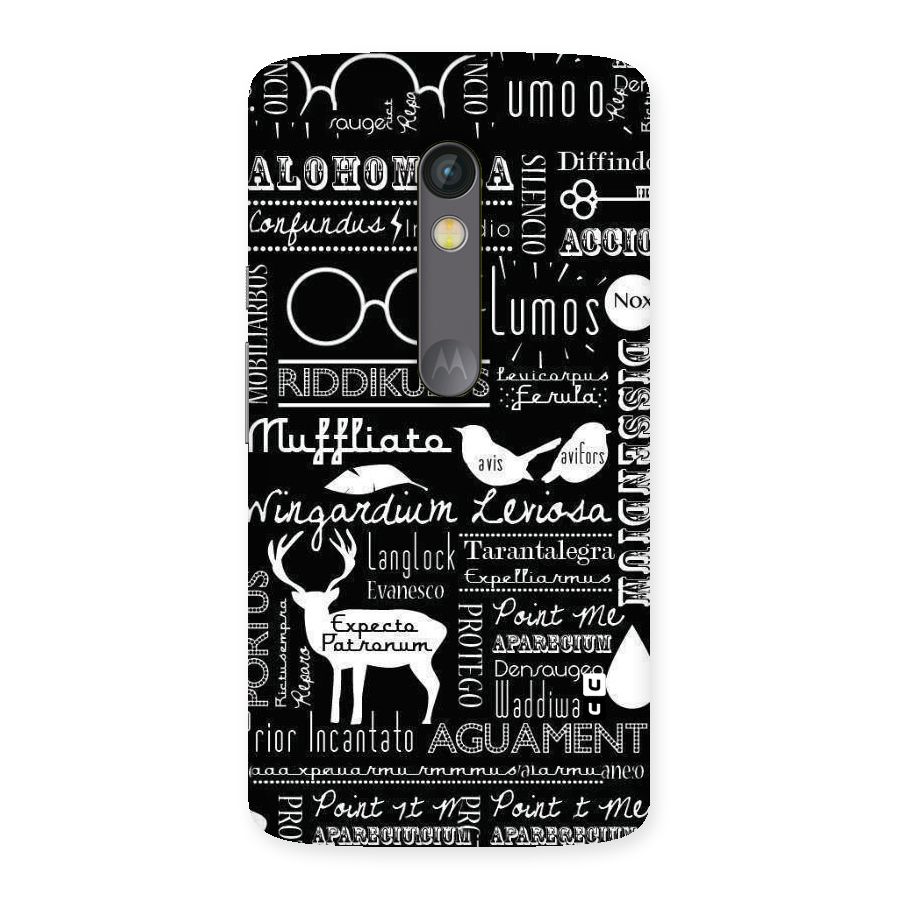 Deer Key Spell Back Case for Moto X Play