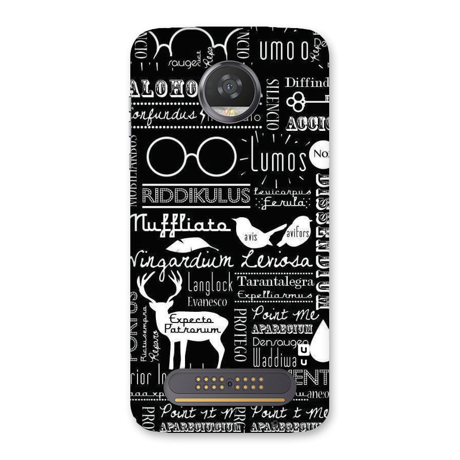 Deer Key Spell Back Case for Moto Z2 Play