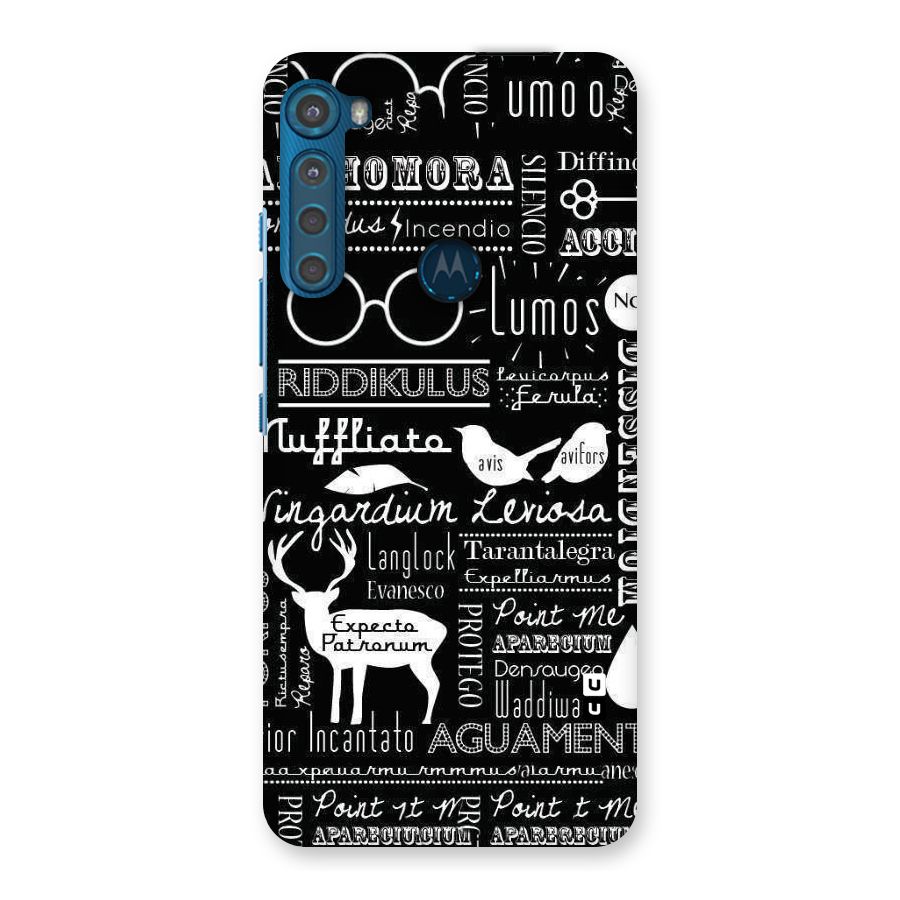 Deer Key Spell Back Case for Motorola One Fusion Plus