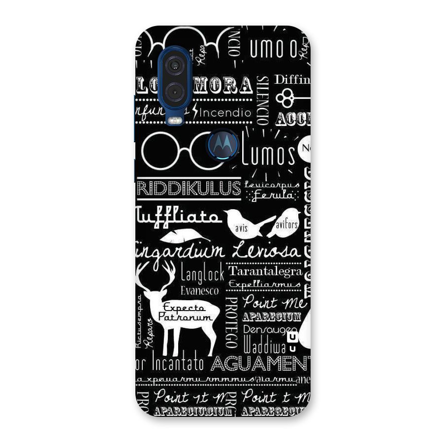 Deer Key Spell Back Case for Motorola One Vision