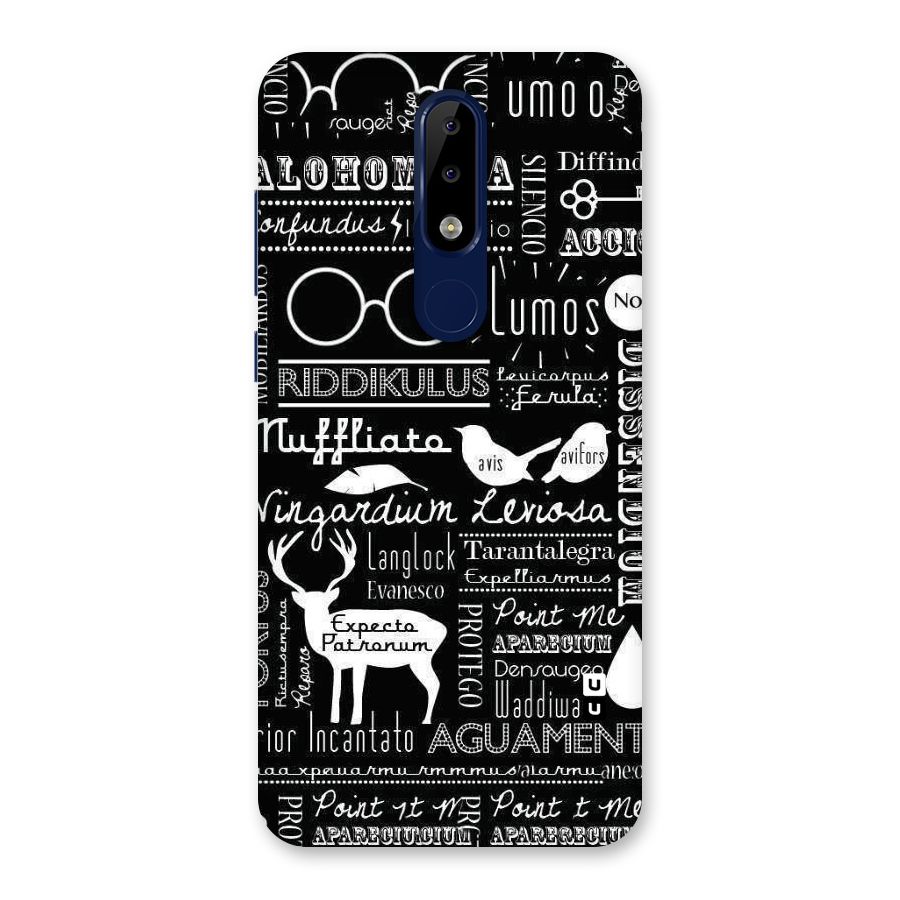 Deer Key Spell Back Case for Nokia 5.1 Plus