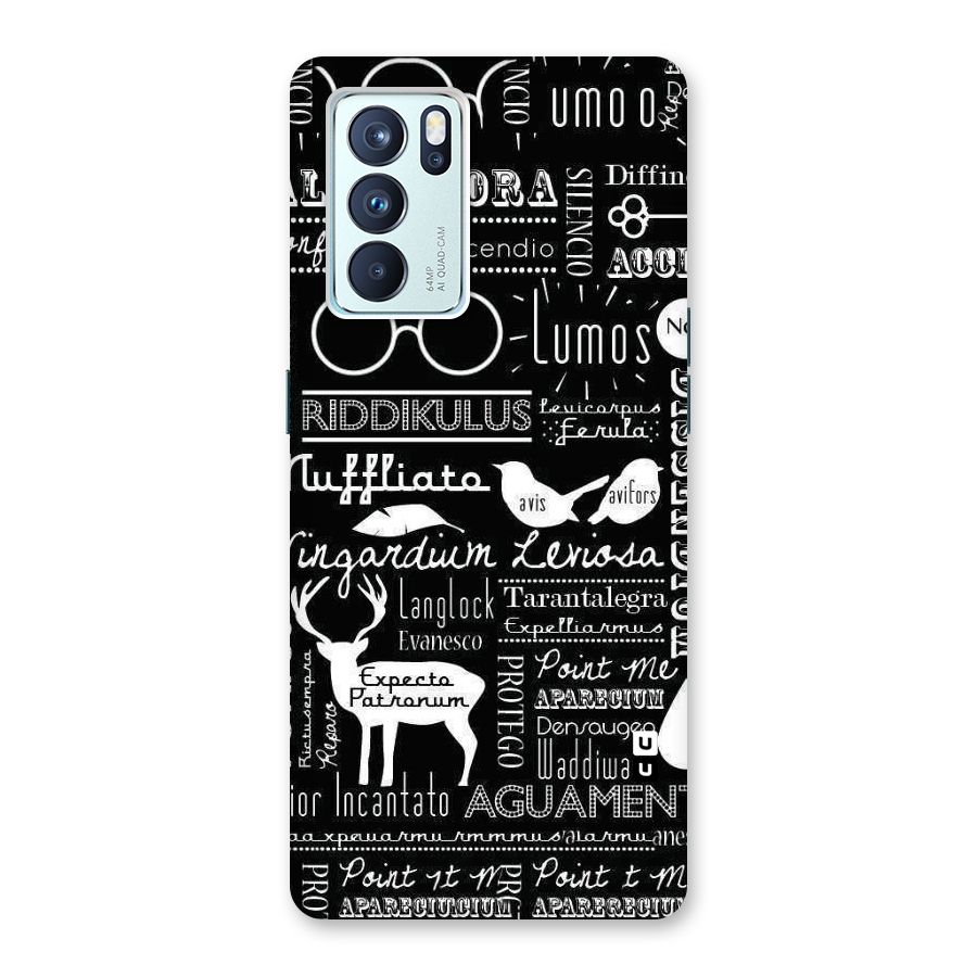Deer Key Spell Back Case for Oppo Reno6 Pro 5G