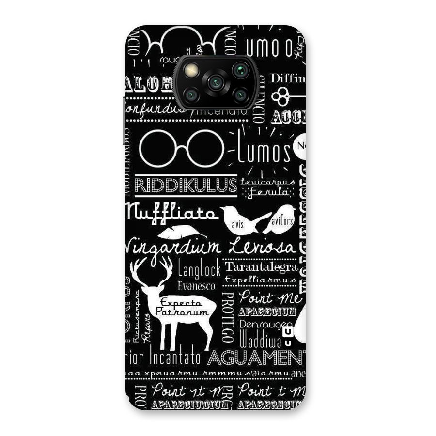 Deer Key Spell Back Case for Poco X3