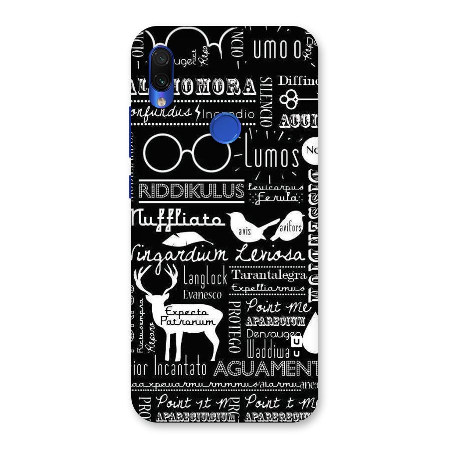 Deer Key Spell Back Case for Redmi Note 7S