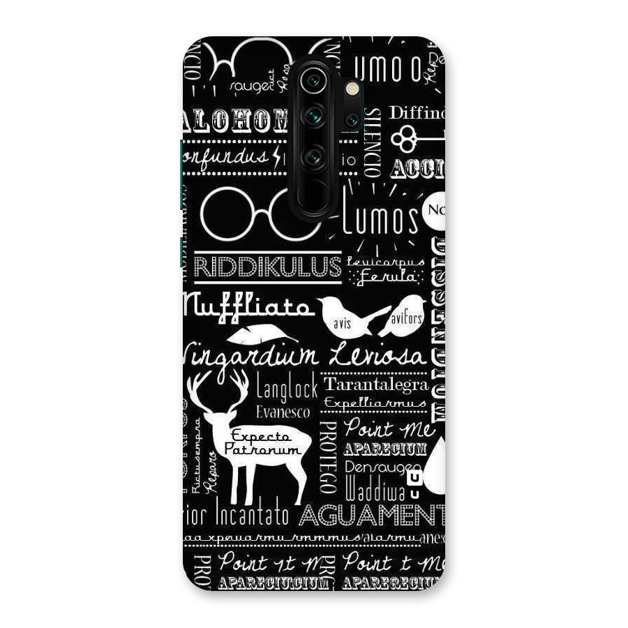 Deer Key Spell Back Case for Redmi Note 8 Pro
