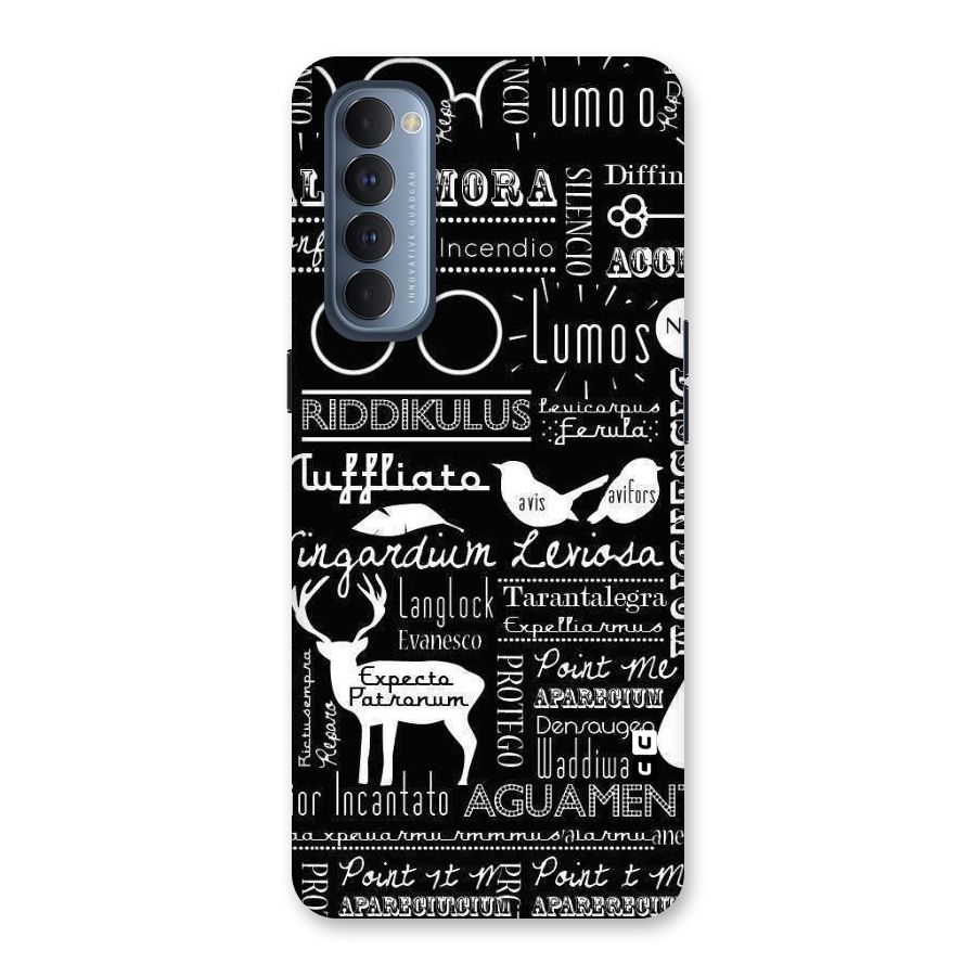 Deer Key Spell Back Case for Reno4 Pro