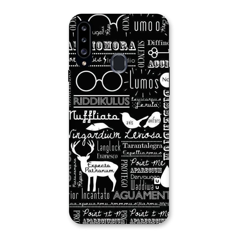 Deer Key Spell Back Case for Samsung Galaxy A20s