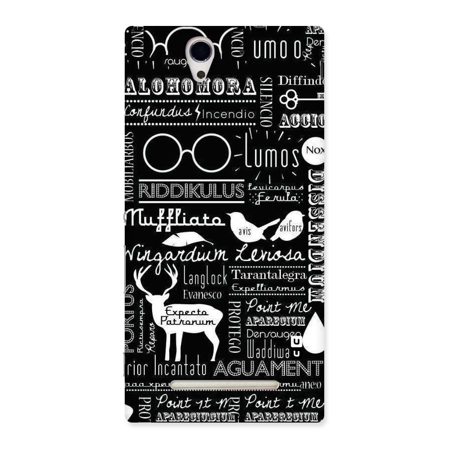 Deer Key Spell Back Case for Sony Xperia C3