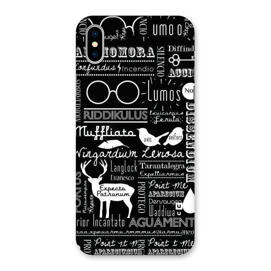 Deer Key Spell Back Case for iPhone XS