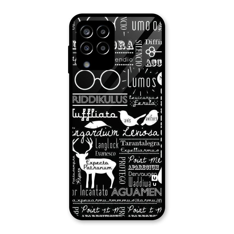 Deer Key Spell Glass Back Case for Galaxy M33