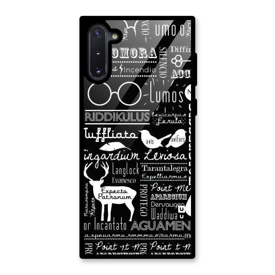 Deer Key Spell Glass Back Case for Galaxy Note 10