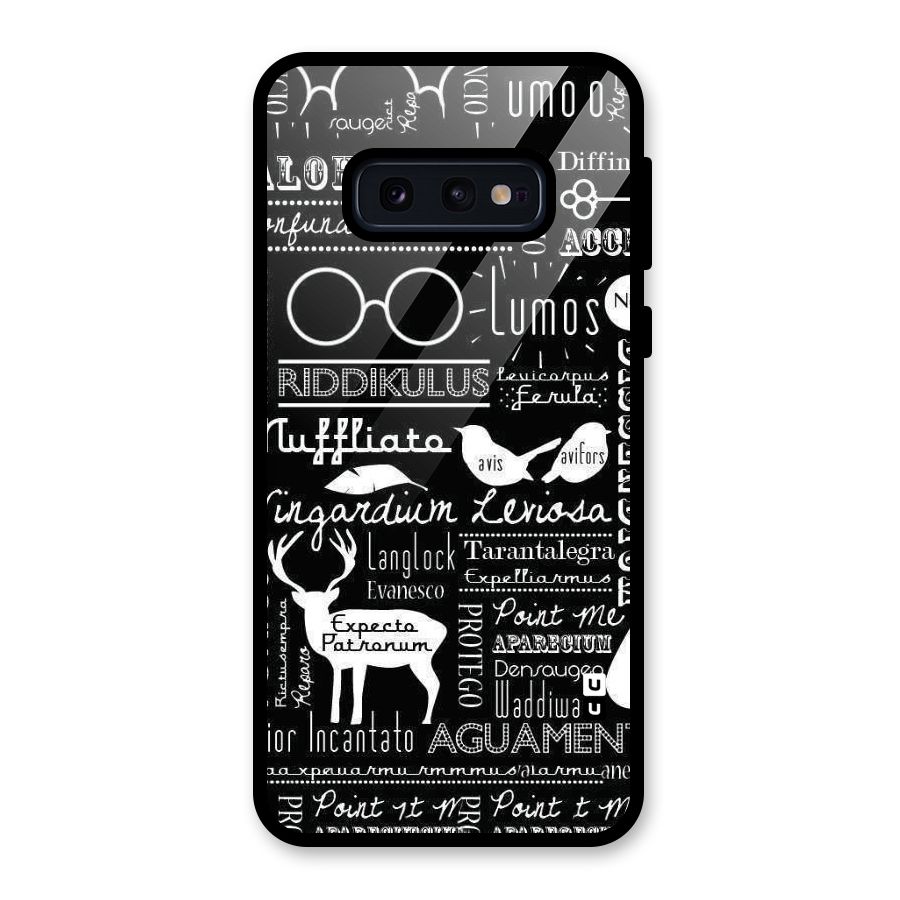 Deer Key Spell Glass Back Case for Galaxy S10e