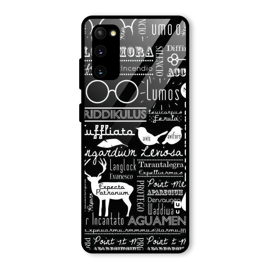 Deer Key Spell Glass Back Case for Galaxy S20 FE 5G