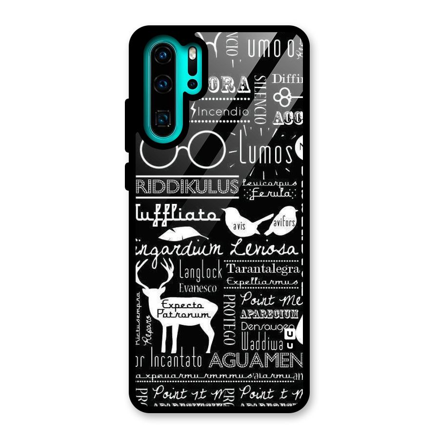 Deer Key Spell Glass Back Case for Huawei P30 Pro