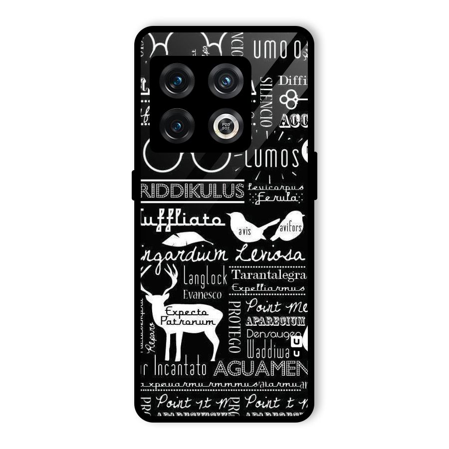 Deer Key Spell Glass Back Case for OnePlus 10 Pro 5G