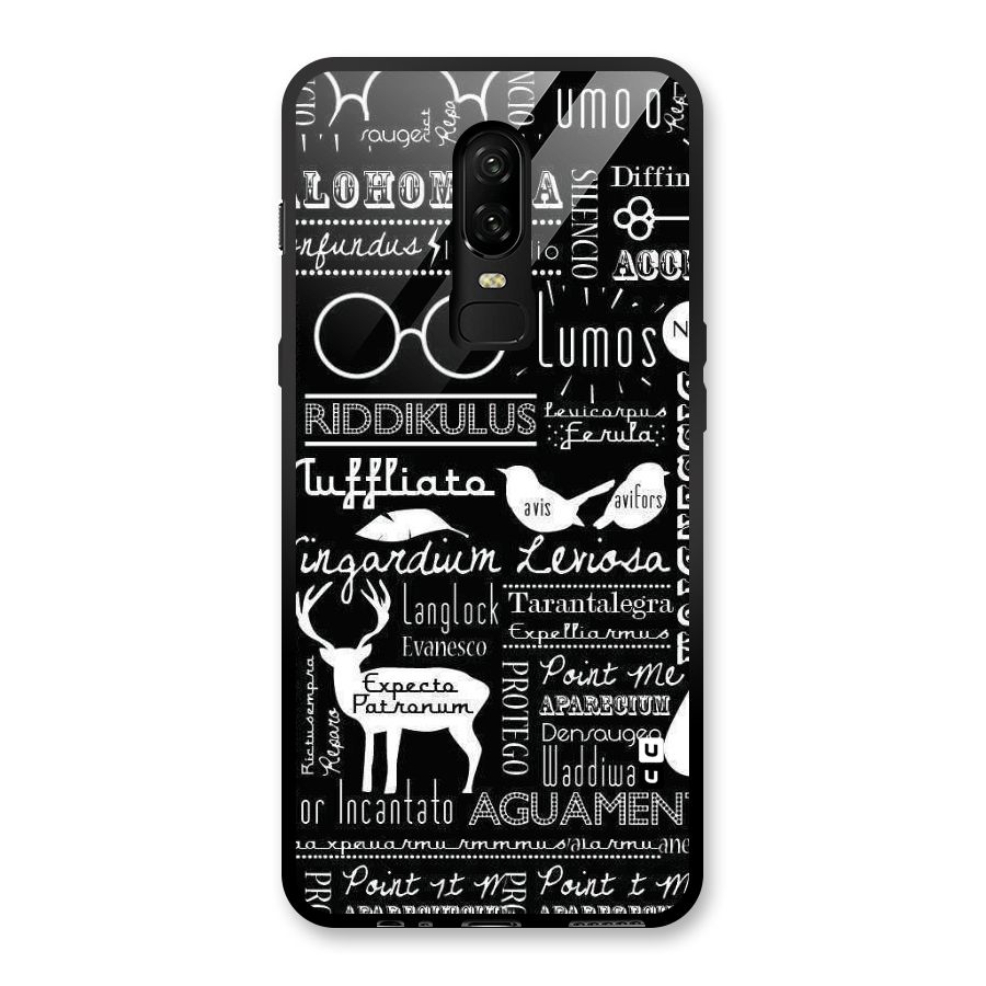 Deer Key Spell Glass Back Case for OnePlus 6