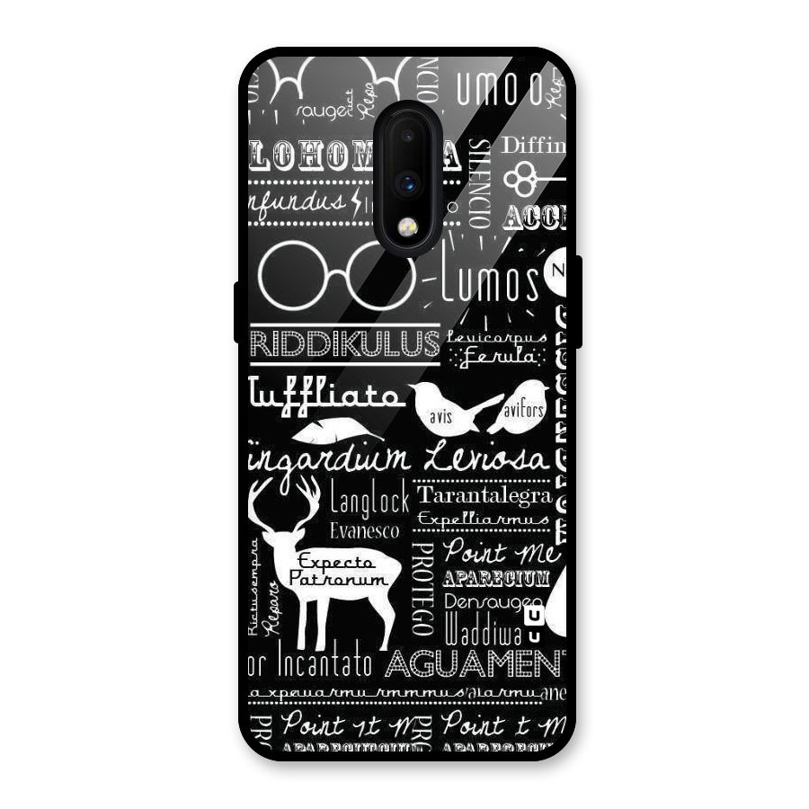 Deer Key Spell Glass Back Case for OnePlus 7